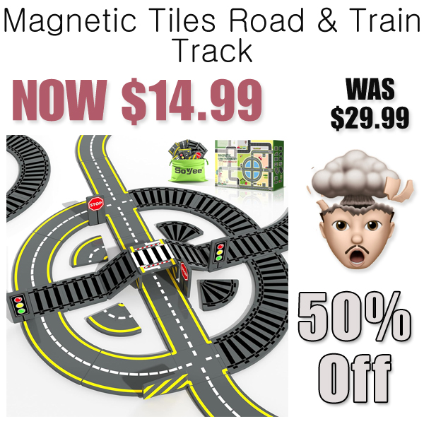 Magnetic Tiles Road & Train Track Only $14.99 Shipped on Amazon (Regularly $29.99)