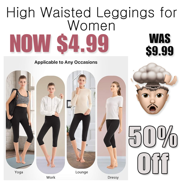 High Waisted Leggings for Women Only $4.99 Shipped on Amazon (Regularly $9.99)