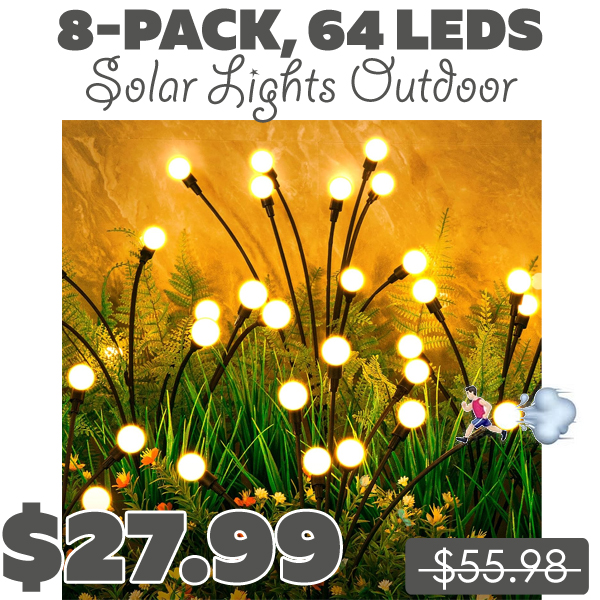 Solar Lights Outdoor Only $27.99 (Regularly $55.98)