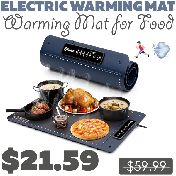 Warming Mat for Food Only $21.59 (Regularly $59.99)