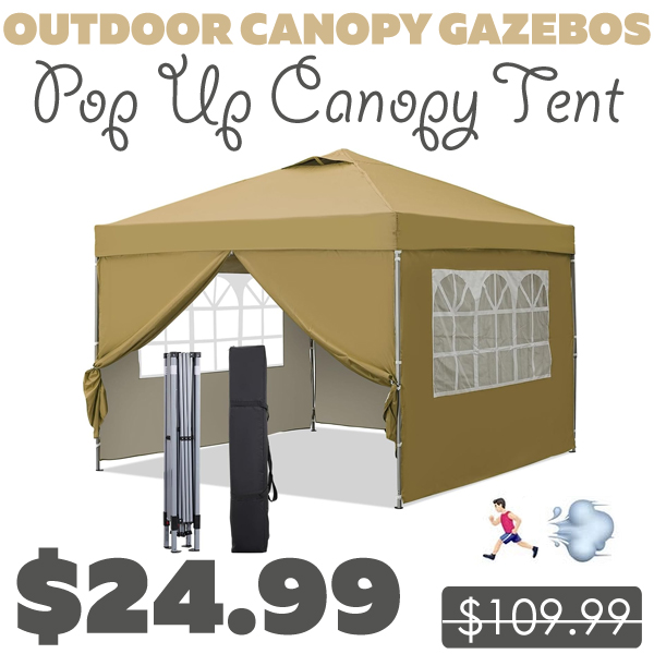 Pop Up Canopy Tent Only $24.99 (Regularly $109.99)