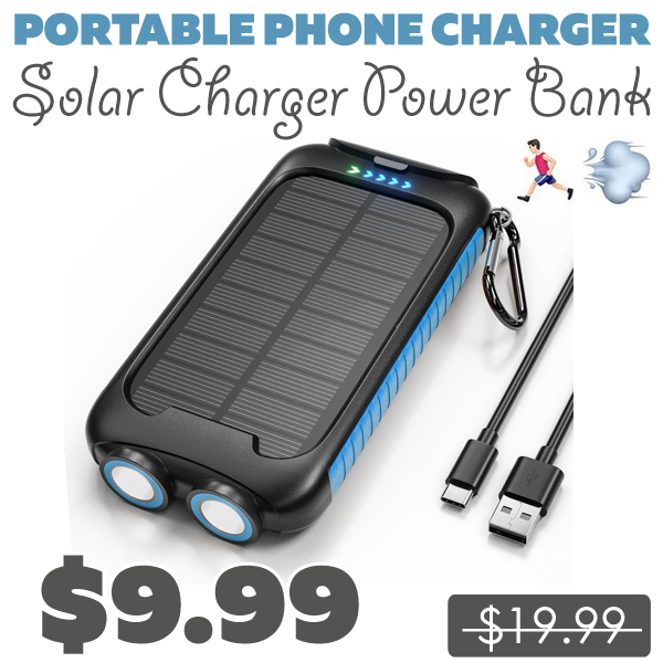 Solar Charger Power Bank Only $25.89 (Regularly $19.99)