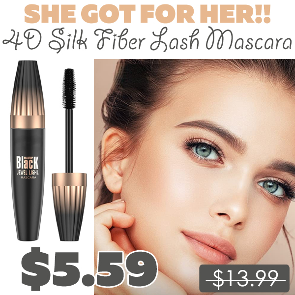 4D Silk Fiber Lash Mascara Only $5.59 (Regularly $13.99)