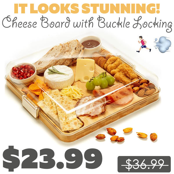 Cheese Board with Buckle Locking Only $23.99 (Regularly $36.99)