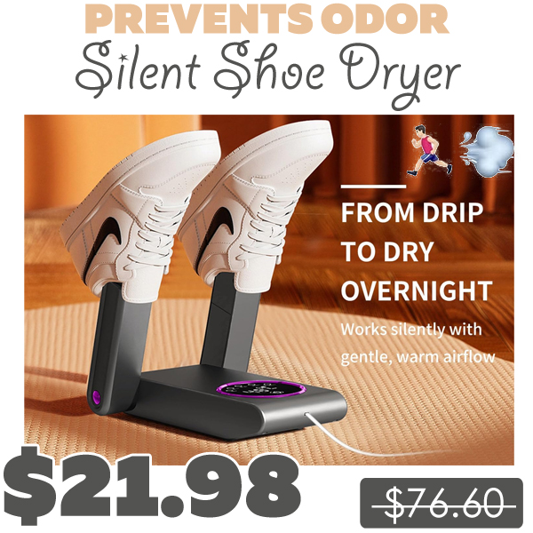 Silent Shoe Dryer Only $21.98 (Regularly $76.60)