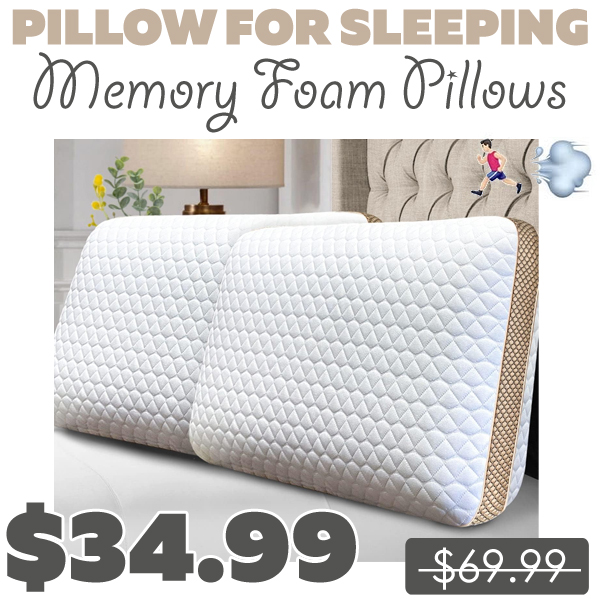 Memory Foam Pillows Only $34.99 (Regularly $69.99)