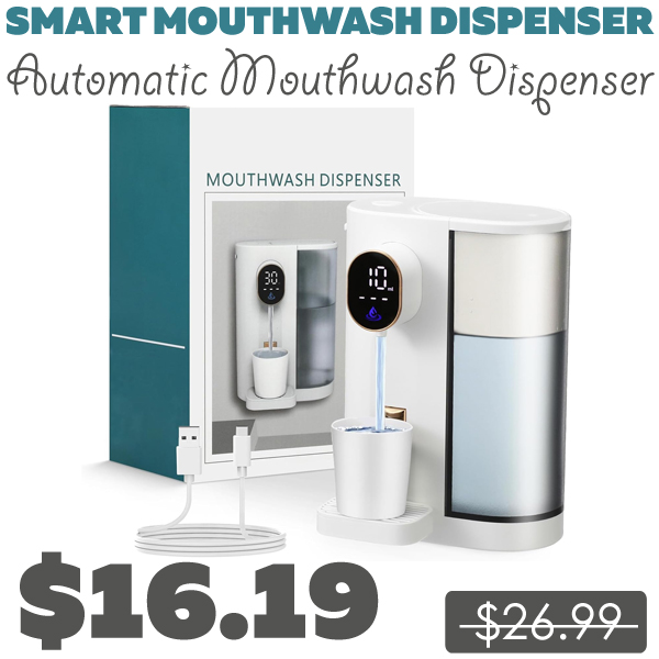 Automatic Mouthwash Dispenser Only $16.19 (Regularly $26.99)