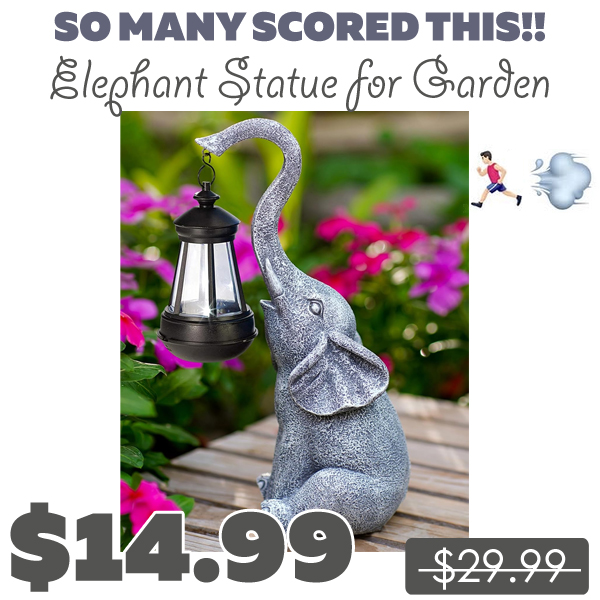 Elephant Statue for Garden Only $14.99 (Regularly $29.99)