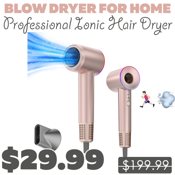 Professional Ionic Hair Dryer Only $29.99 (Regularly $199.99)