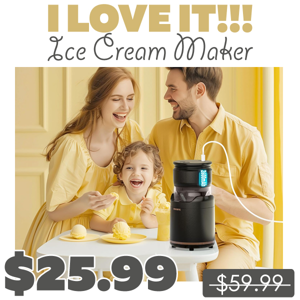 Ice Cream Maker Only $25.99 (Regularly $59.99)