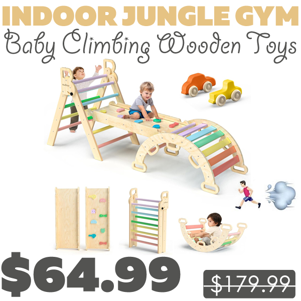 Baby Climbing Wooden Toys Only $64.99 (Regularly $179.99)
