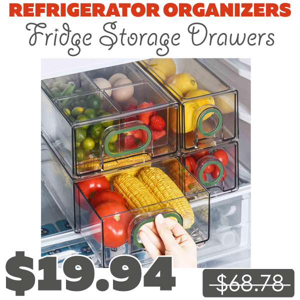 Fridge Storage Drawers Only $19.94 (Regularly $68.78)