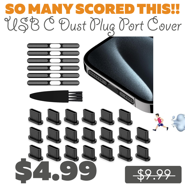 USB C Dust Plug Port Cover Only $4.99 (Regularly $9.99)