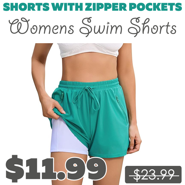 Womens Swim Shorts Only $11.99 (Regularly $23.99)