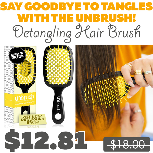 Detangling Hair Brush Only $12.81 (Regularly $18.00)