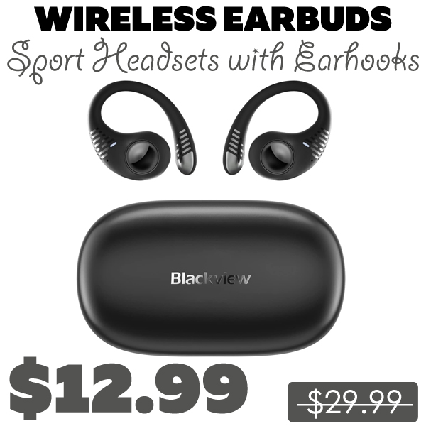 Sport Headsets with Earhooks Only $12.99 (Regularly $29.99)