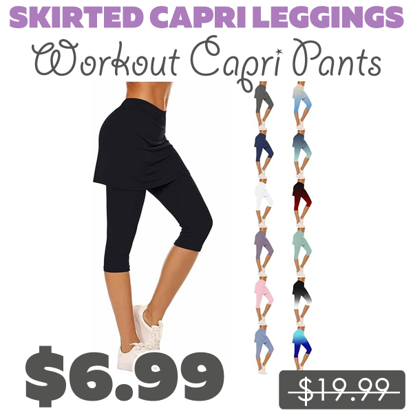 Workout Capri Pants Only $6.99 (Regularly $19.99)