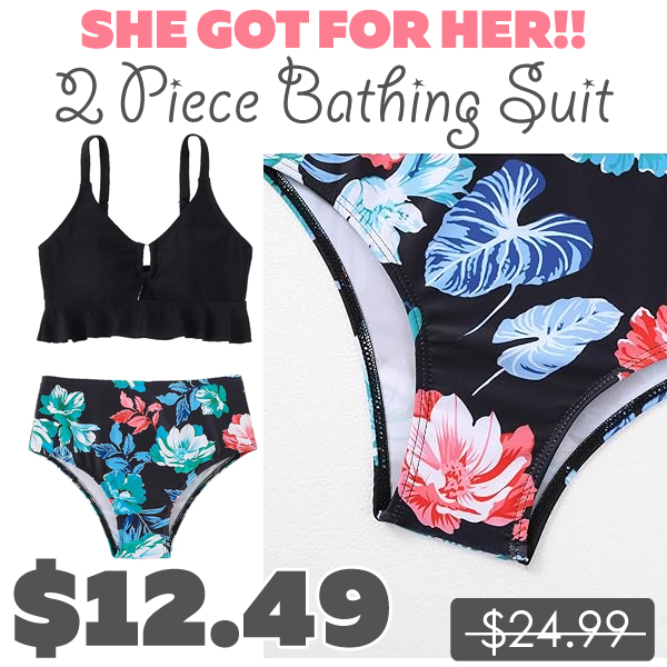 2 Piece Bathing Suit Only $12.49 (Regularly $24.99)