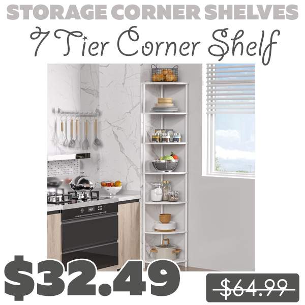 7 Tier Corner Shelf Only $32.49 (Regularly $64.99)