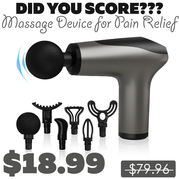 Massage Device for Pain Relief Only $18.99 (Regularly $79.96)