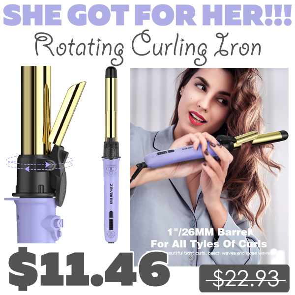 Rotating Curling Iron Only $11.46 (Regularly $22.93)