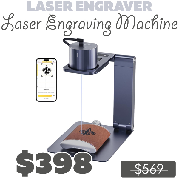 Laser Engraving Machine Only $398 (Regularly $569)