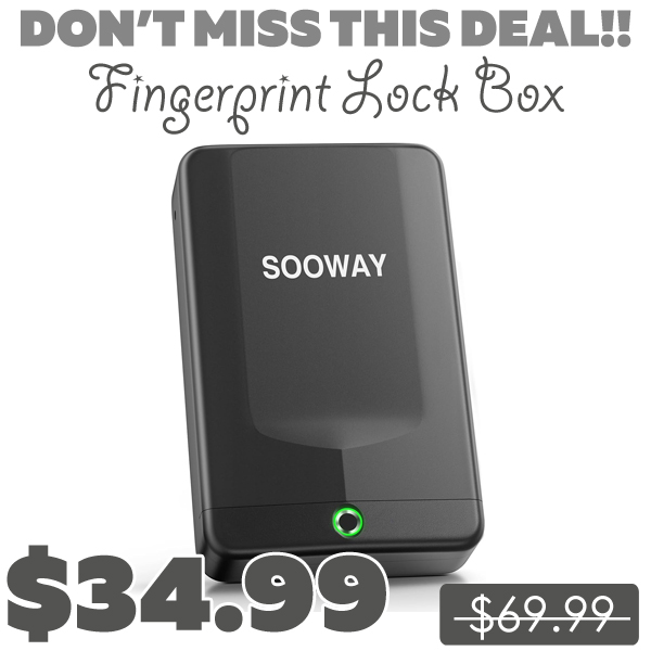 Fingerprint Lock Box Only $34.99 (Regularly $69.99)