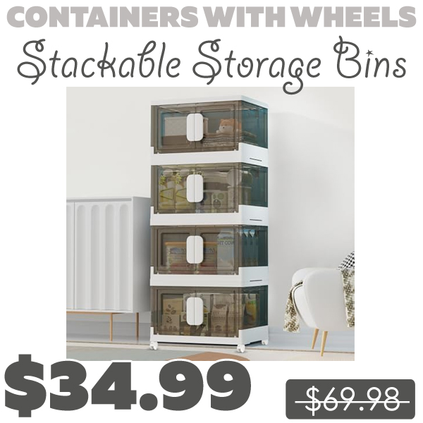 Stackable Storage Bins Only $34.99 (Regularly $69.98)
