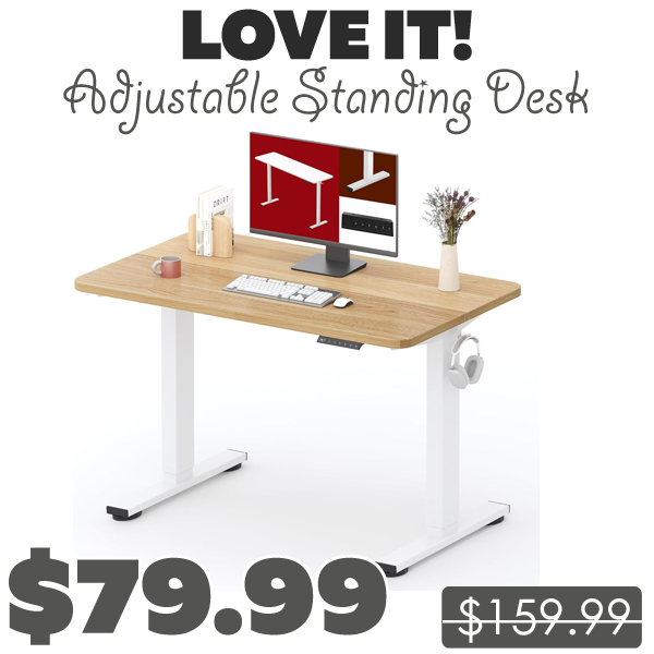 Adjustable Standing Desk Only $79.99 (Regularly $159.99)