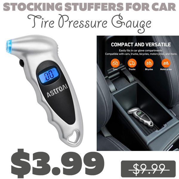 Tire Pressure Gauge Only $3.99 (Regularly $9.99)