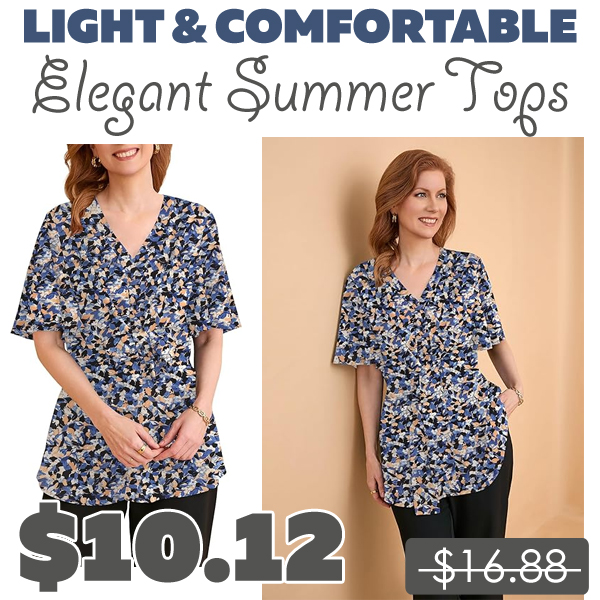 Elegant Summer Tops Only $10.12 (Regularly $16.88)