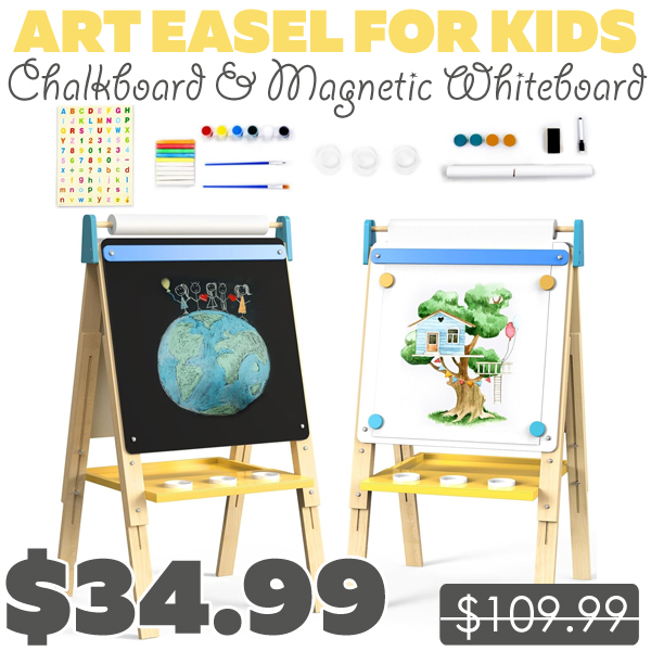 Chalkboard & Magnetic Whiteboard Only $34.99 (Regularly $109.99)