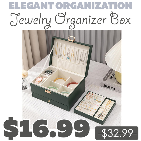 Jewelry Organizer Box Only $16.99 (Regularly $32.99)