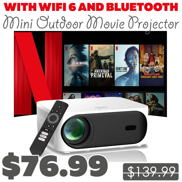 Mini Outdoor Movie Projector Only $76.99 (Regularly $139.99)