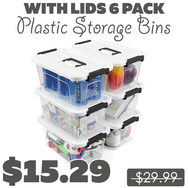 Plastic Storage Bins Only $15.29 (Regularly $29.99)