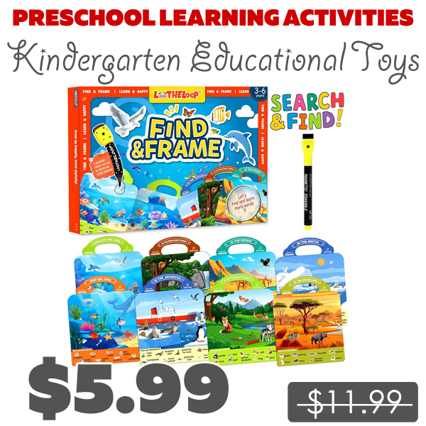 Kindergarten Educational Toys Only $5.99 (Regularly $11.99)