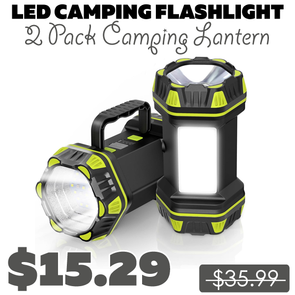 2 Pack Camping Lantern Only $15.29 (Regularly $35.99)