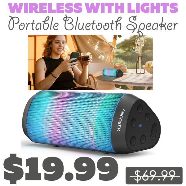Portable Bluetooth Speaker Only $19.99 (Regularly $69.99)