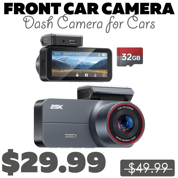 Dash Camera for Cars Only $29.99 (Regularly $49.99)