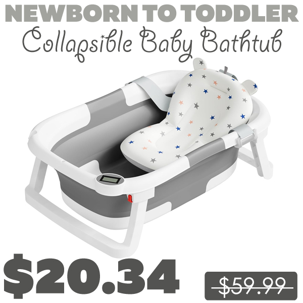 Collapsible Baby Bathtub Only $20.34 (Regularly $59.99)