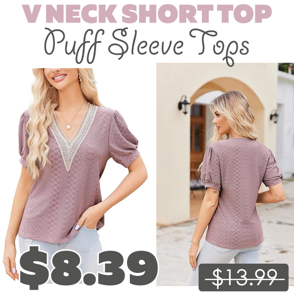Puff Sleeve Tops Only $8.39 (Regularly $13.99)