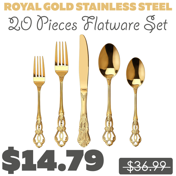 20 Pieces Flatware Set Only $14.79 (Regularly $36.99)