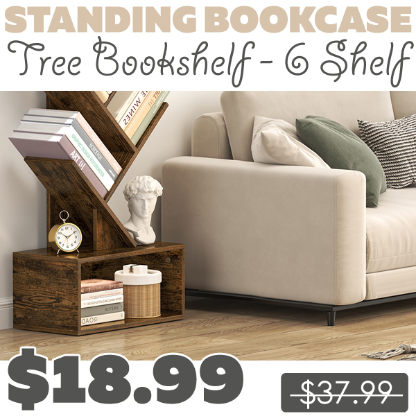 Tree Bookshelf - 6 Shelf Only $18.99 (Regularly $37.99)