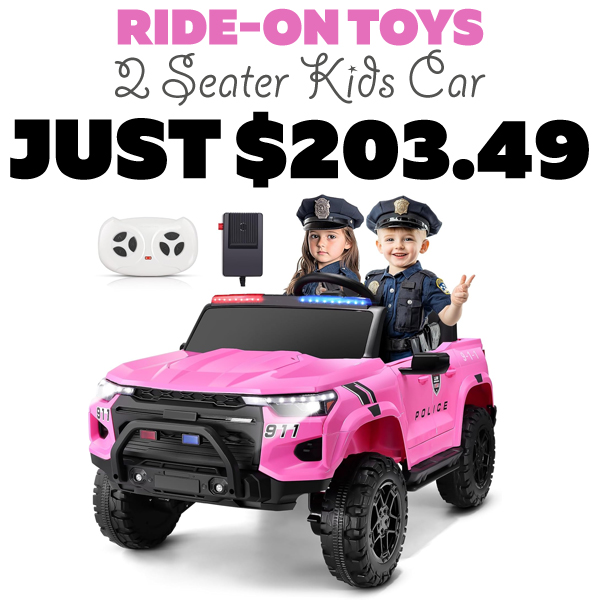 2 Seater Kids Car Only $203.49 (Regularly $369.99)