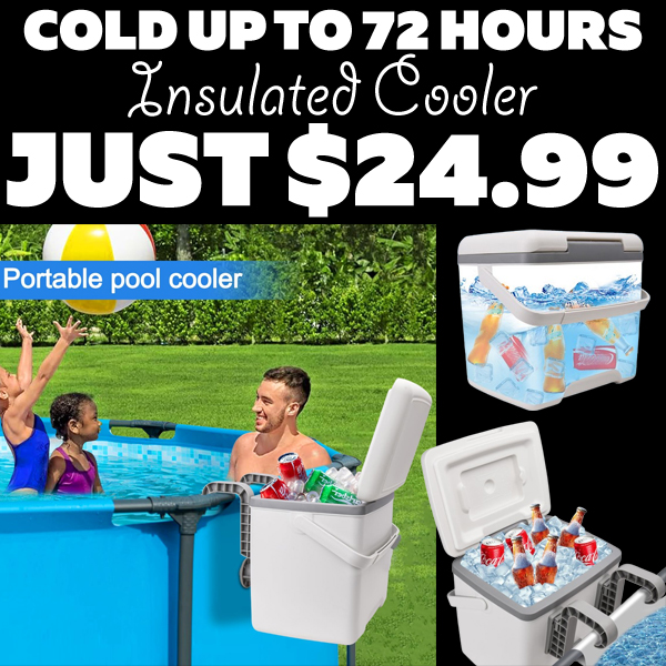 Insulated Cooler Only $24.99 (Regularly $49.99)