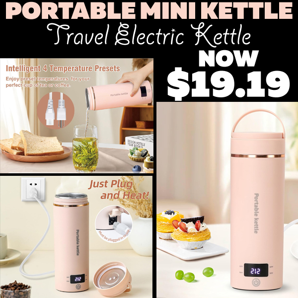 Travel Electric Kettle Only $19.19 (Regularly $36.99)