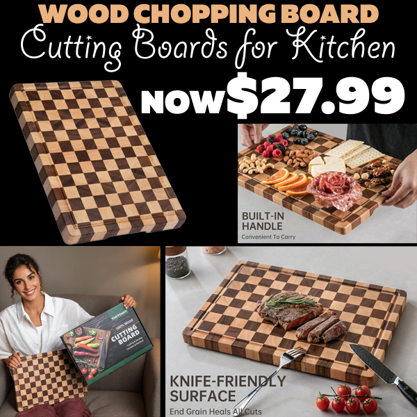 Cutting Boards for Kitchen Only $27.99 (Regularly $39.99)