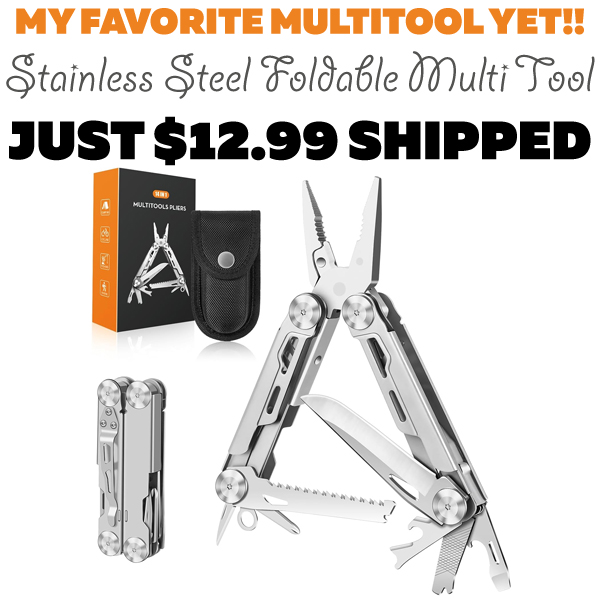 Stainless Steel Foldable Multi Tool Only $12.99 (Regularly $25.99)