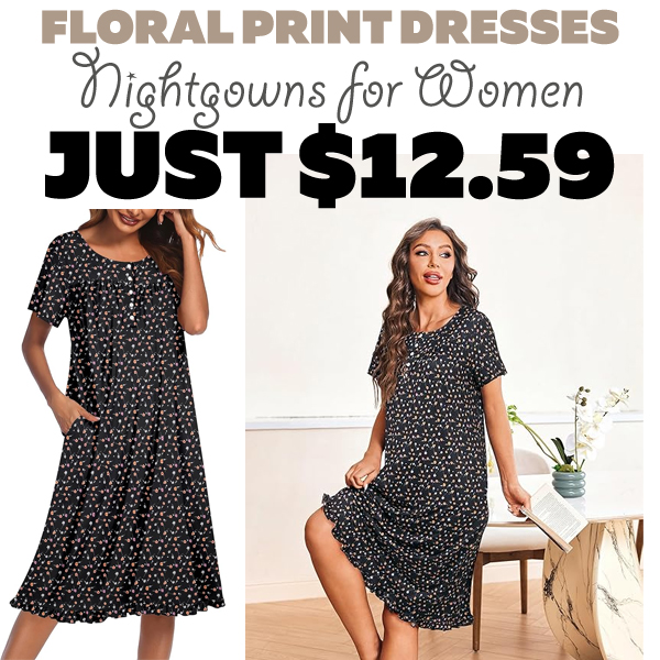 Nightgowns for Women Only $12.59 (Regularly $17.99)
