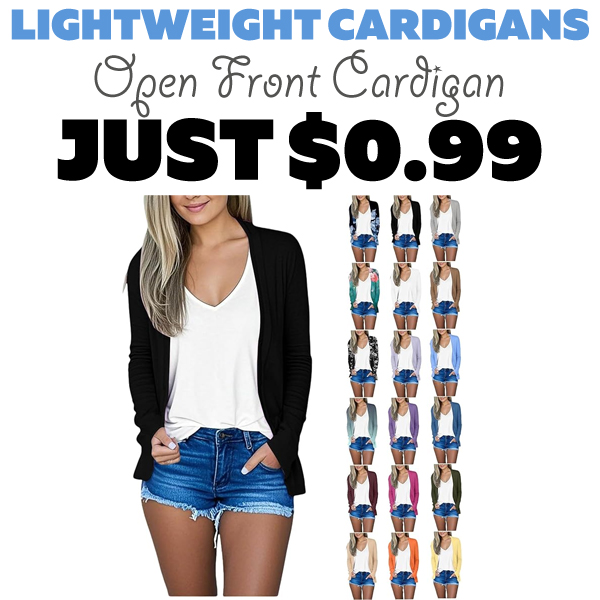 Open Front Cardigan Only $0.99 (Regularly $10.59)